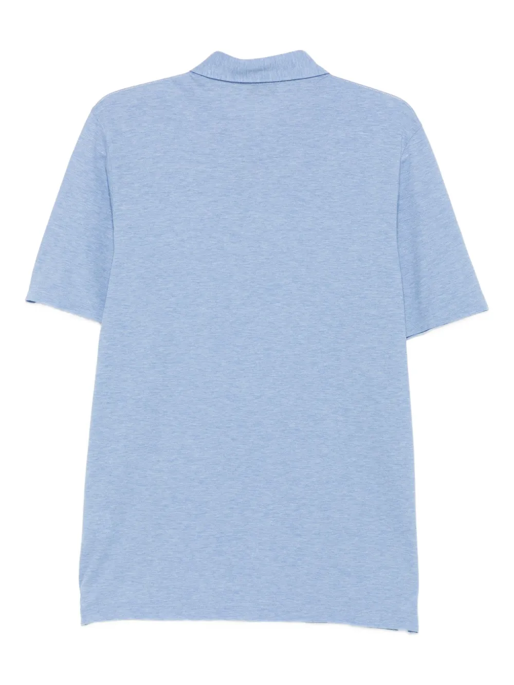 Gran Sasso Poloshirt met gemêleerd effect - Blauw