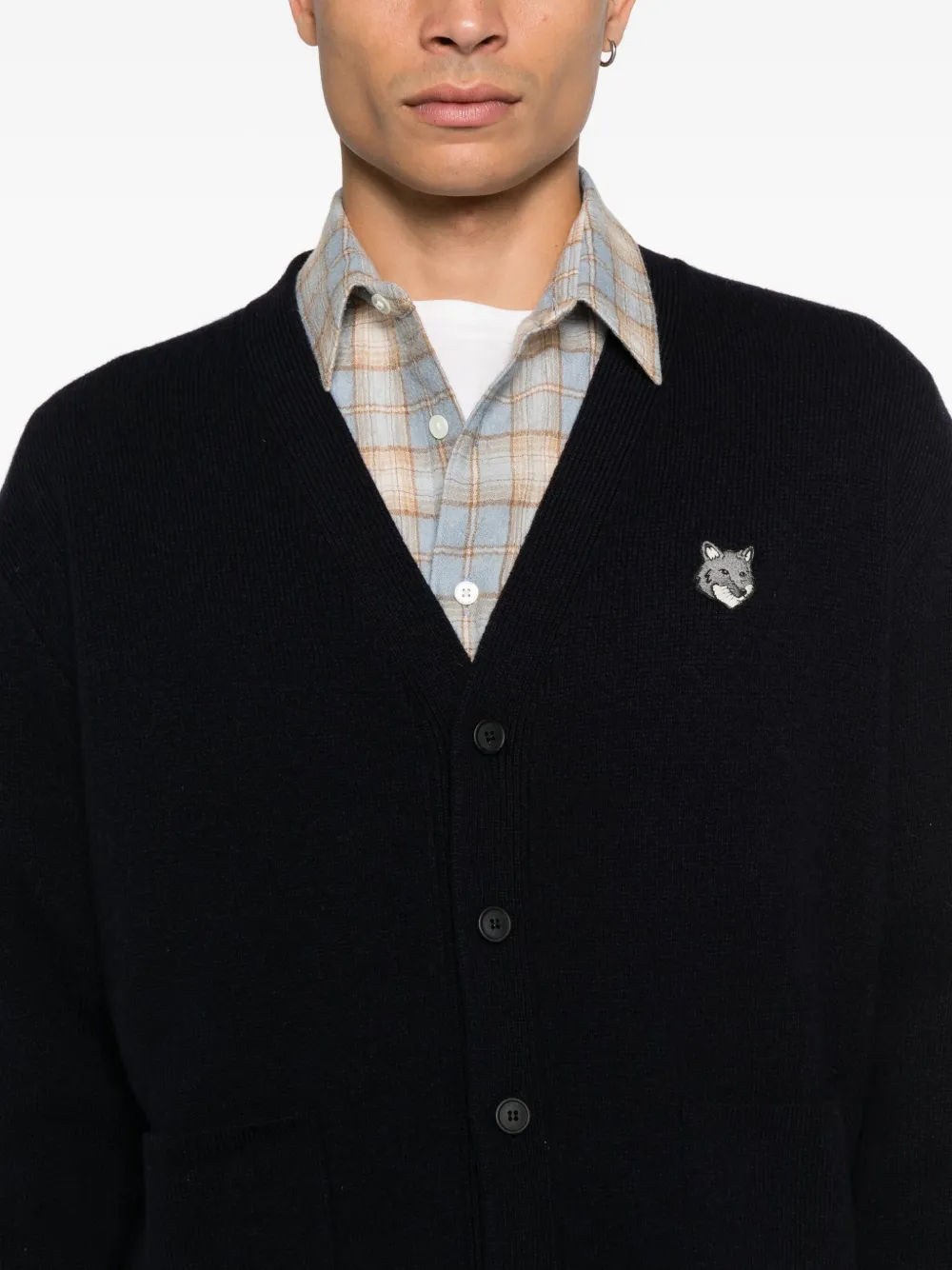 Maison Kitsuné Fox Head vest Blauw