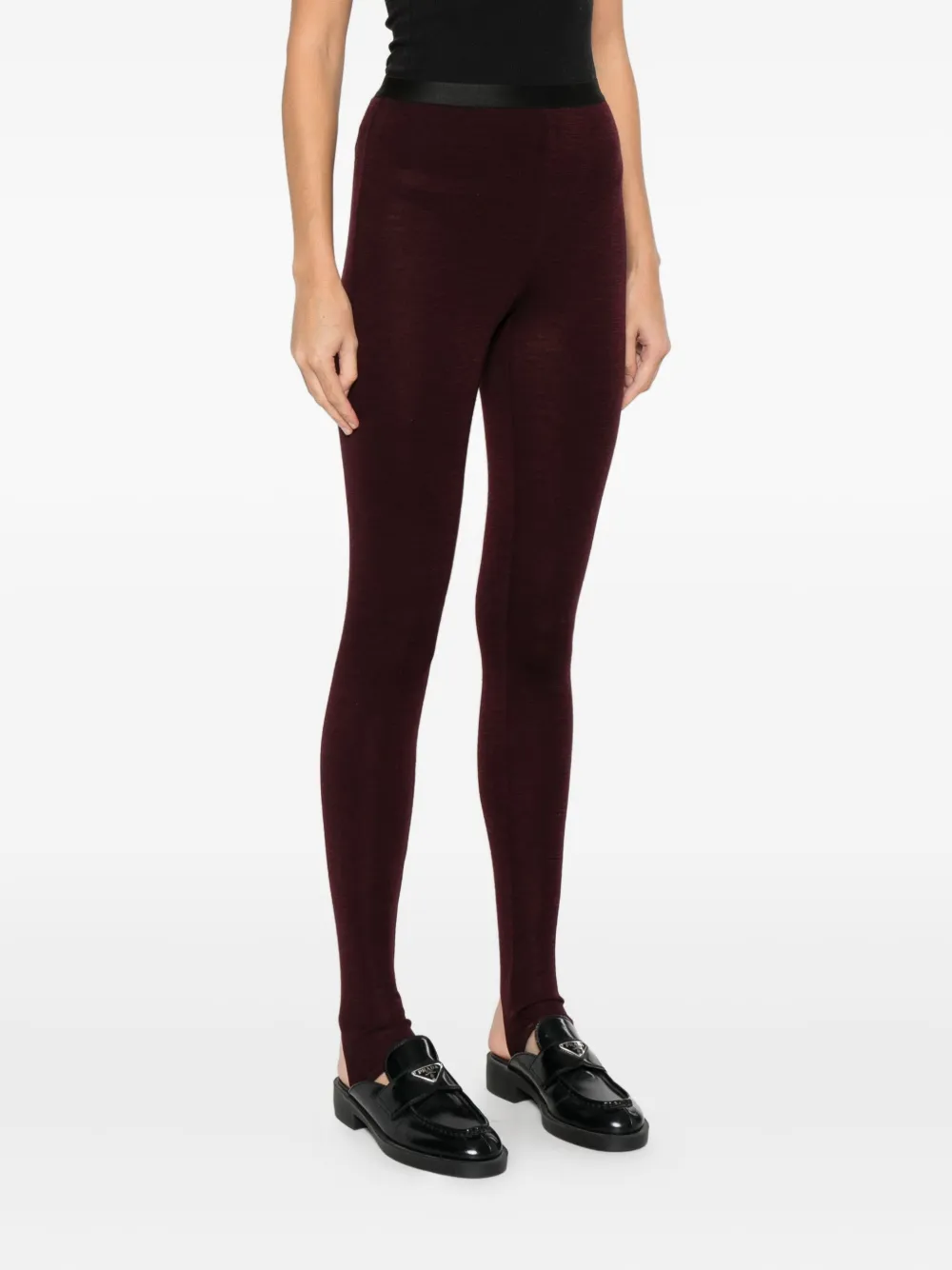 Forte Forte High-waisted Leggings In Purple