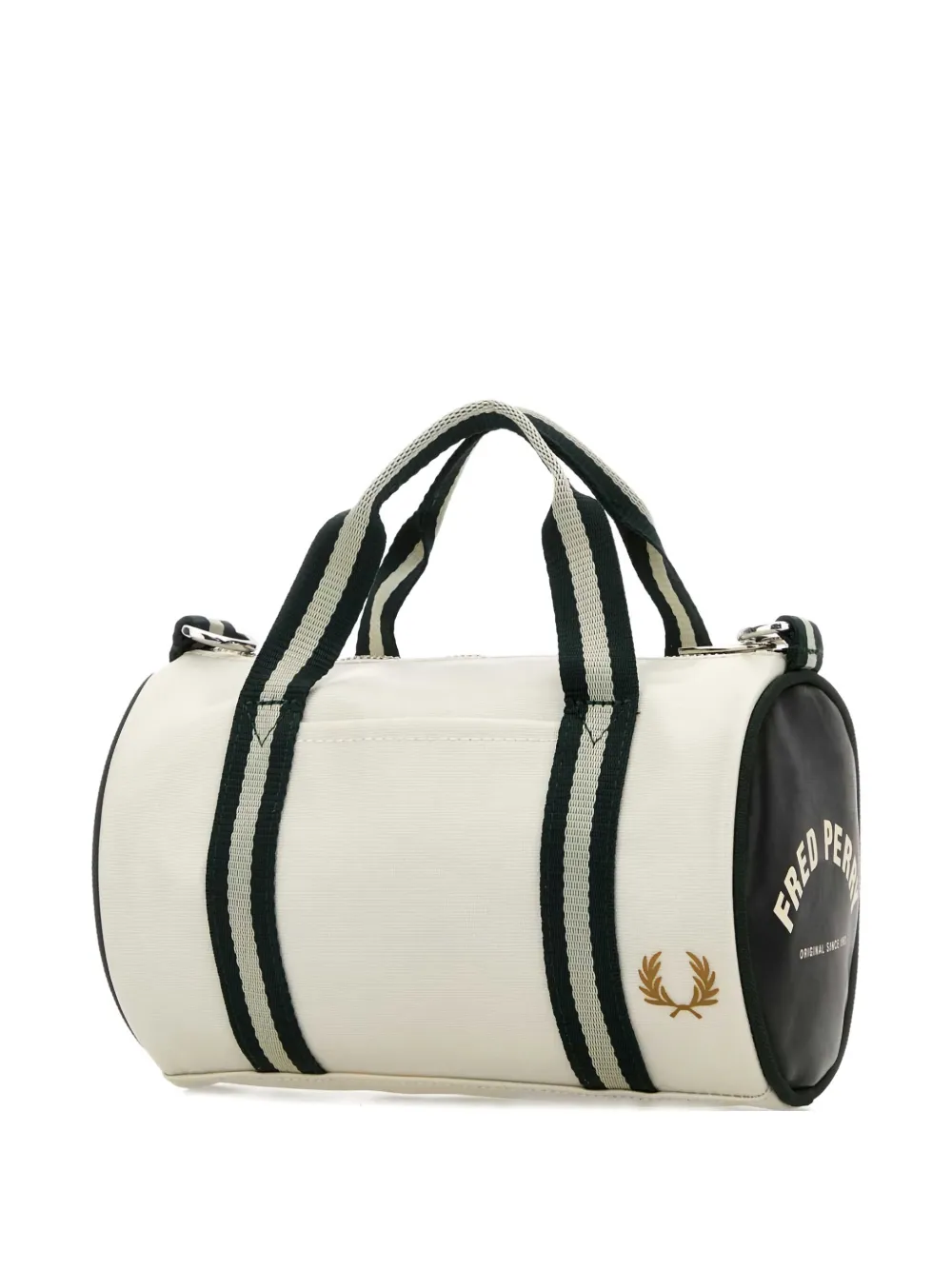 Fred Perry Mini Cylindrical Tote Bag In White