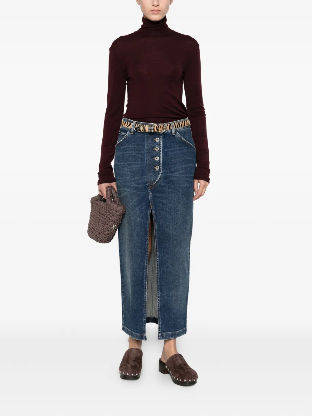 Forte Forte Turtleneck Sweater In Brown