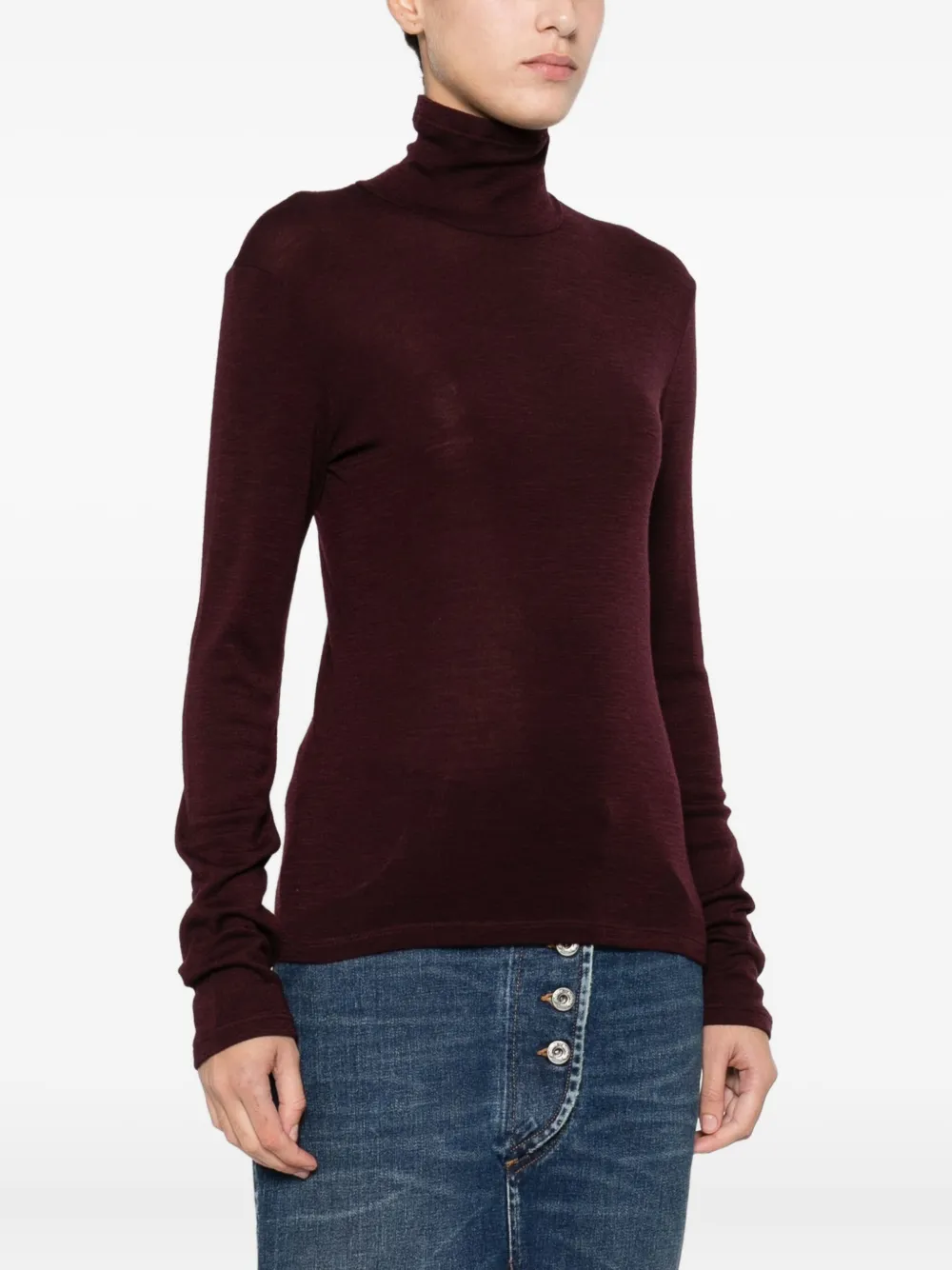 Forte Forte Turtleneck Sweater In Brown