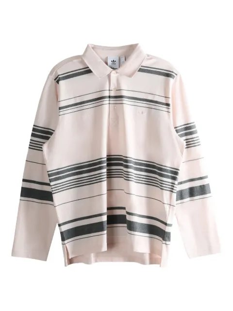 adidas striped polo shirt