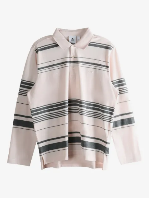 adidas striped polo shirt