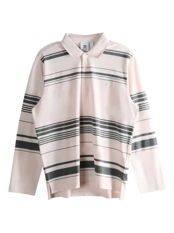 Adidas ストライプ ポロシャツ | ピンク | FARFETCH JP