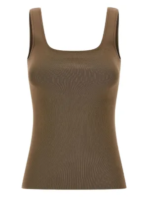 Eckhaus Latta ヴェールディテール タンクトップ | ブラウン | FARFETCH JP