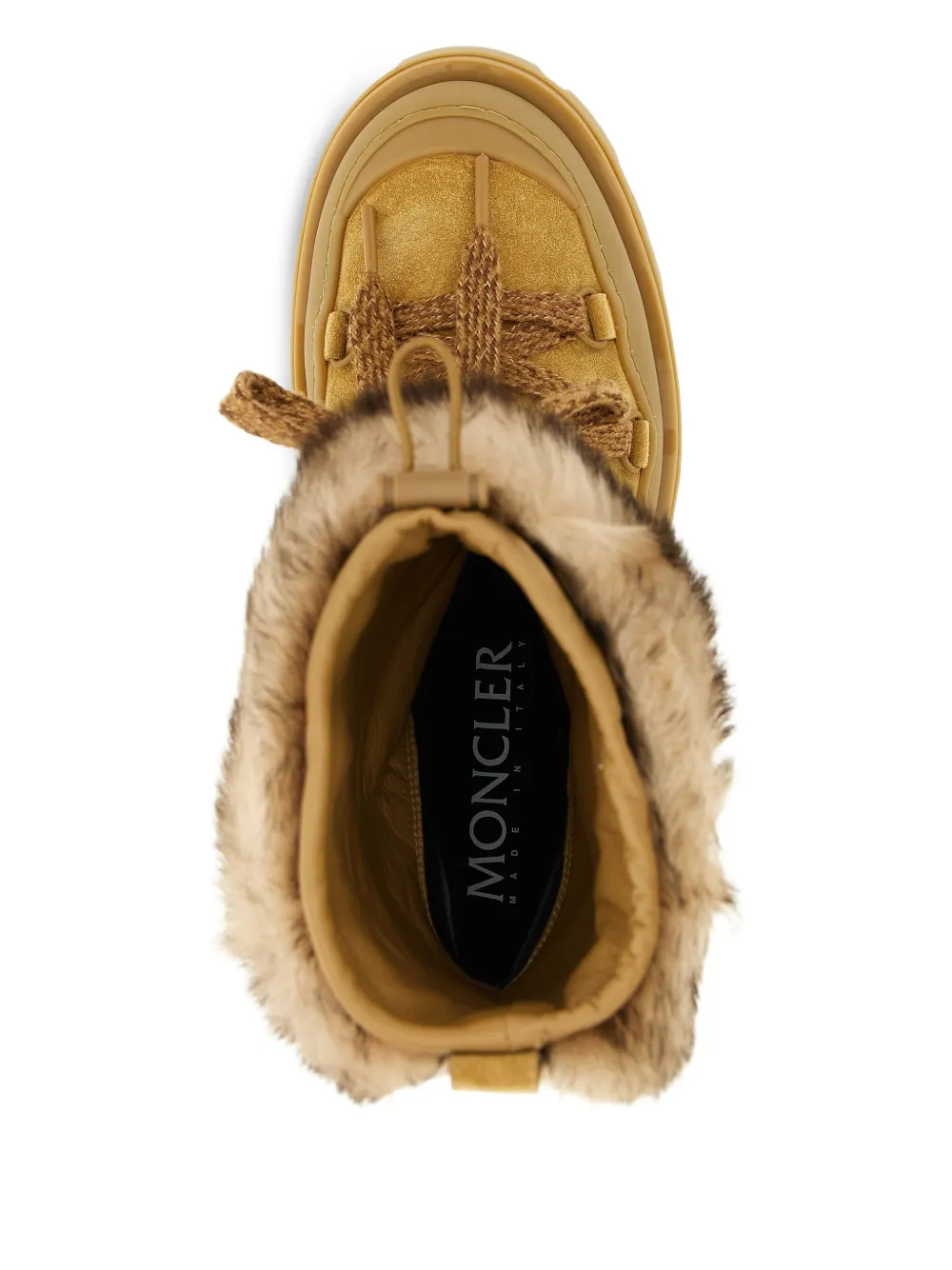 Moncler 45 mm lammy veterlaarzen Beige