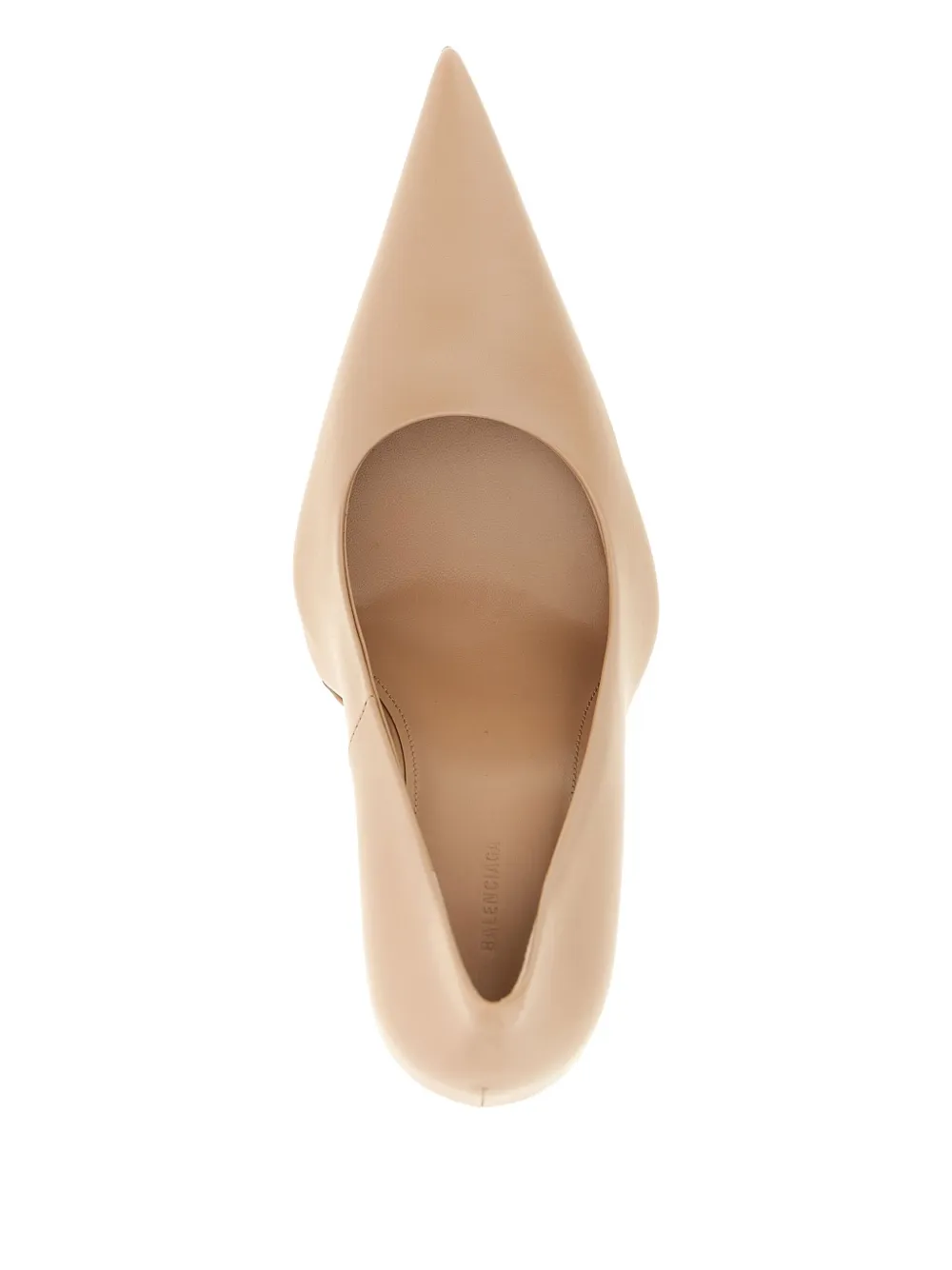 Balenciaga 110m Avenue After Elongated-toe Pumps In Neutral