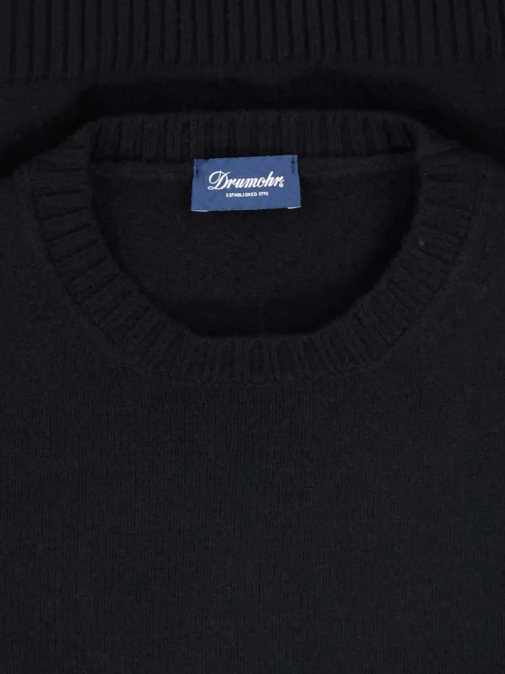 Drumohr Geribbelde sweater Zwart