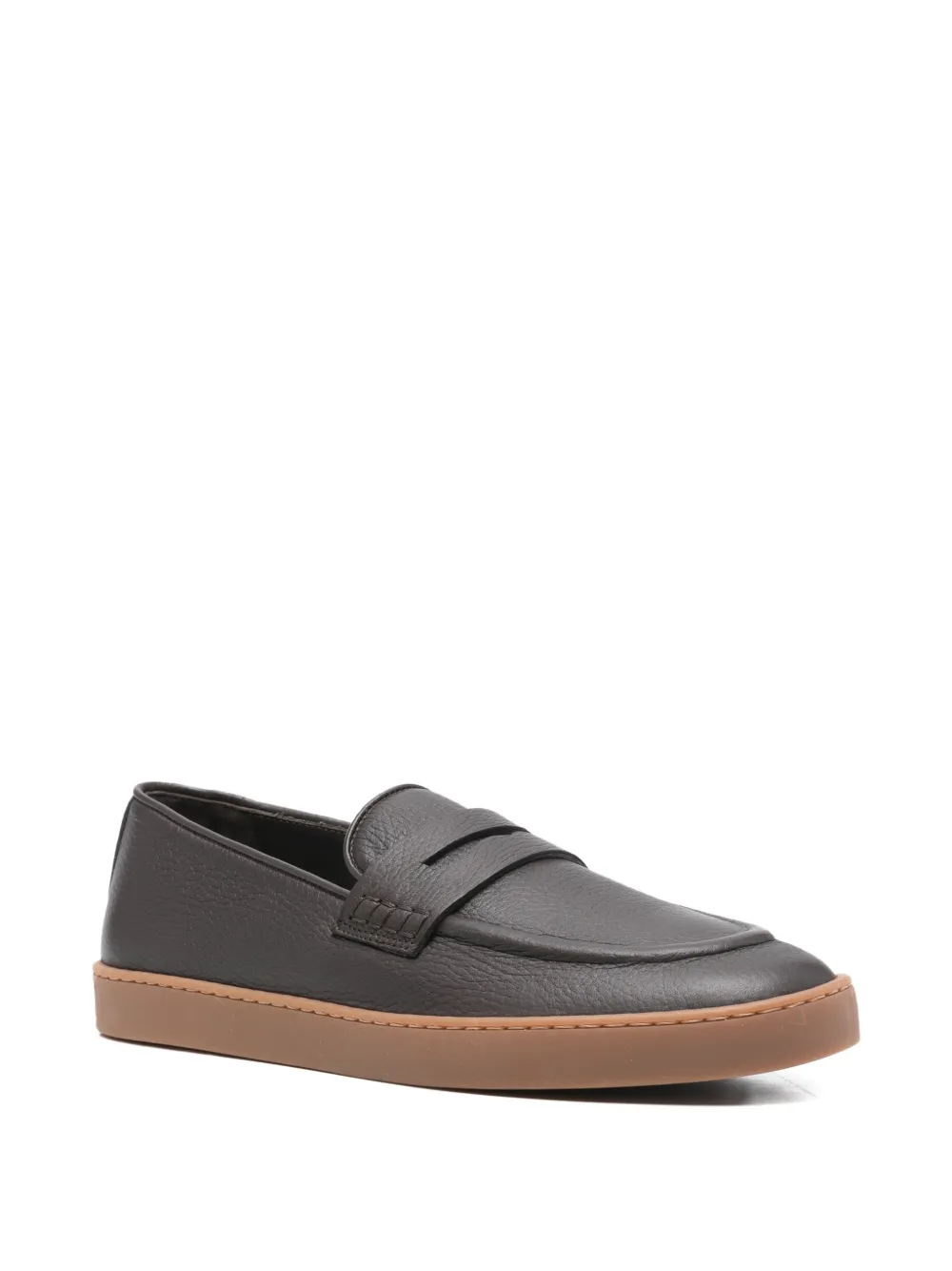 Canali textured strap leather loafers | Image 2