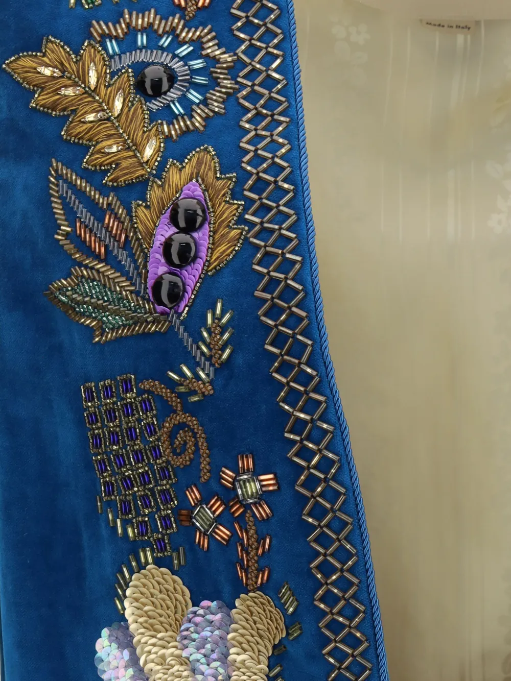 Valentino Garavani Gilet met geborduurde bloemen Blauw