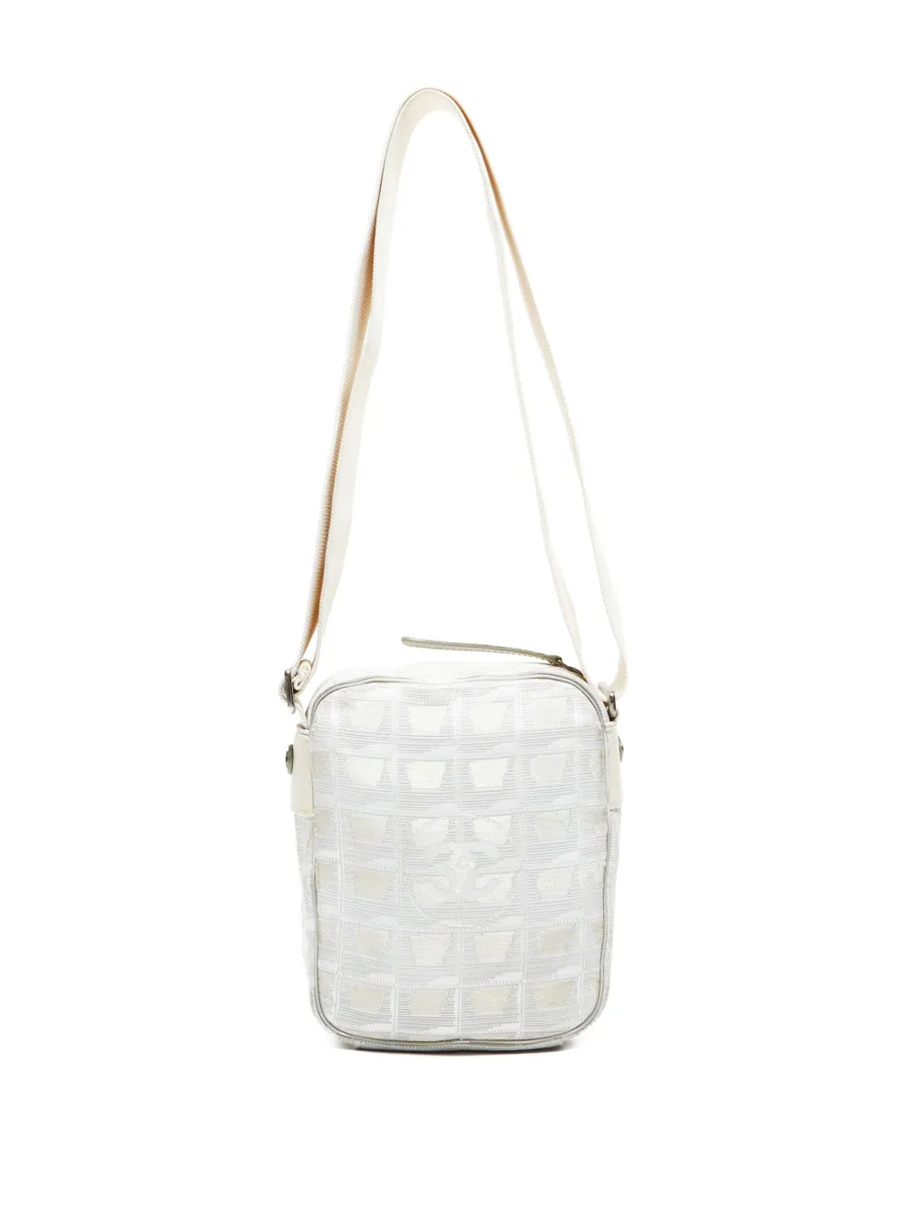 Pre-owned Chanel 2005-2006 New Travel Line Shoulder Bag In Neutral