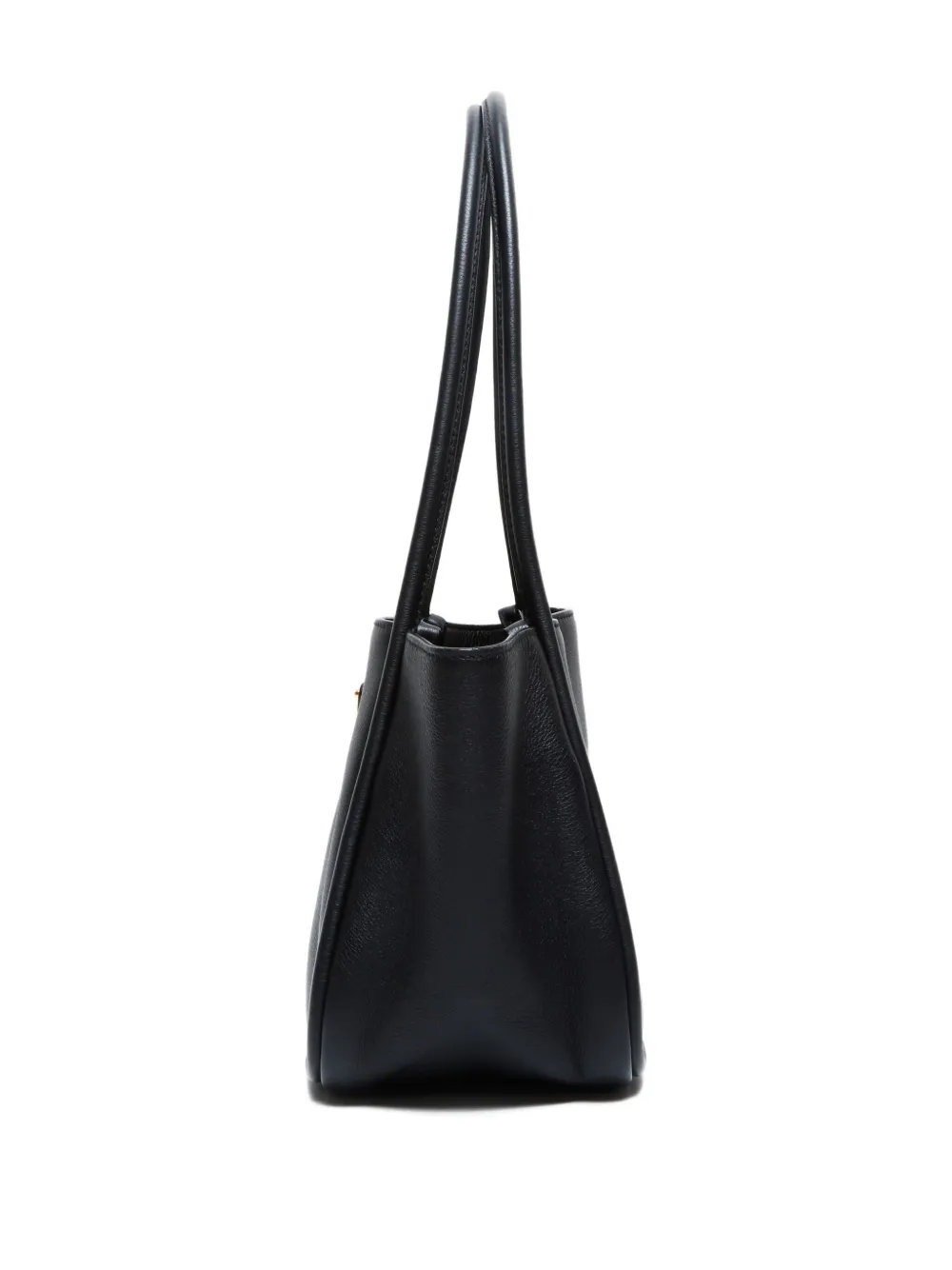 Pre-owned Prada 2015-2025 Triangle-logo Tote Bag In Black