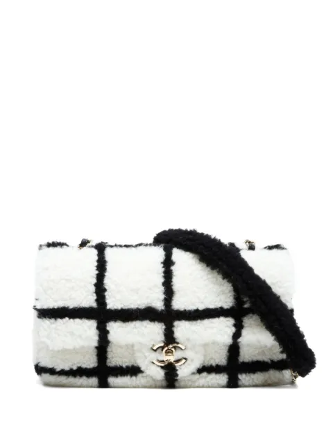 CHANEL Pre-Owned bolsa de hombro Fluffy Tartan Flap 2022-2025
