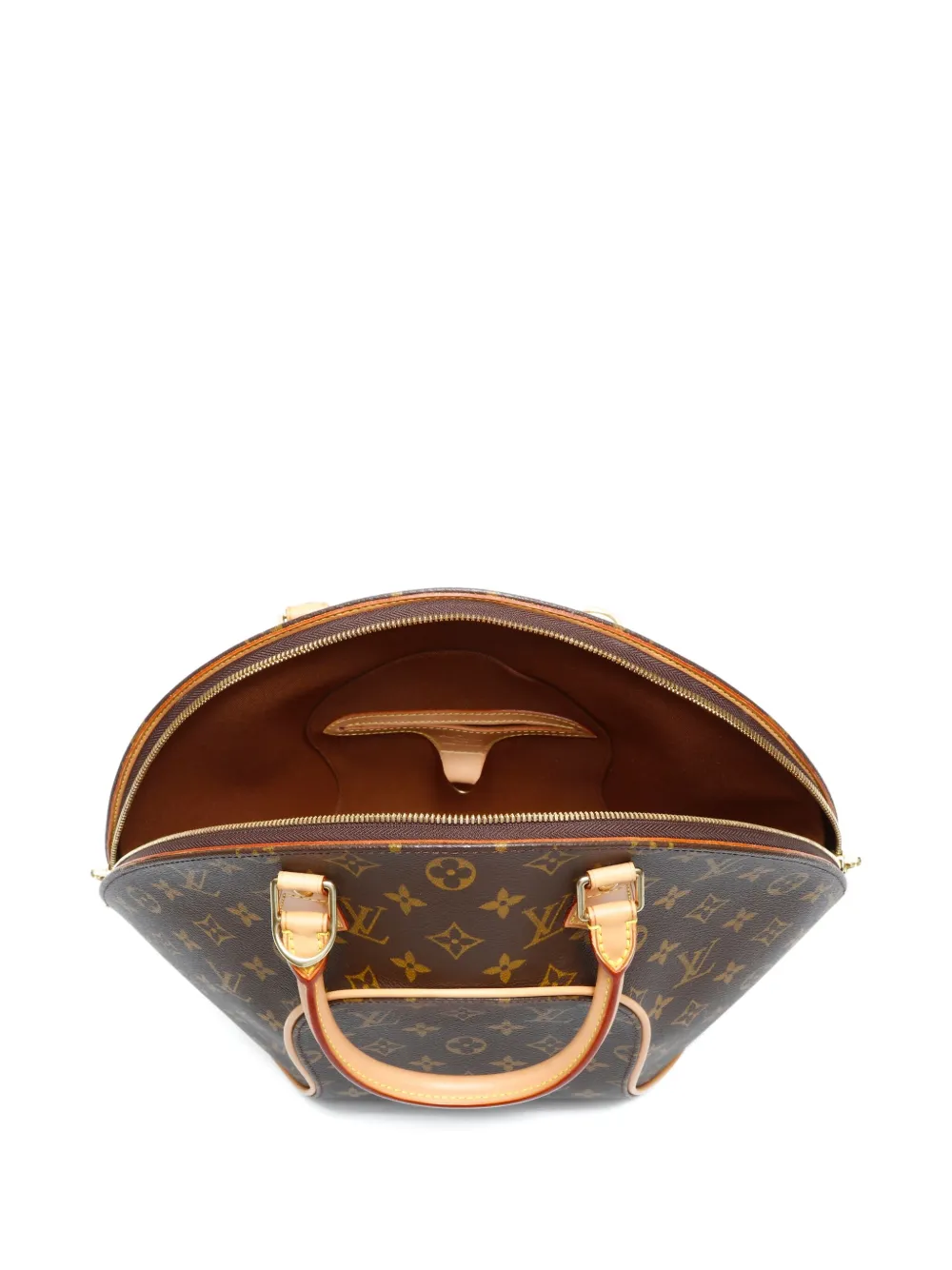 Pre-owned Louis Vuitton 1998 Ellipse Mm Monogram Tote Bag In Brown