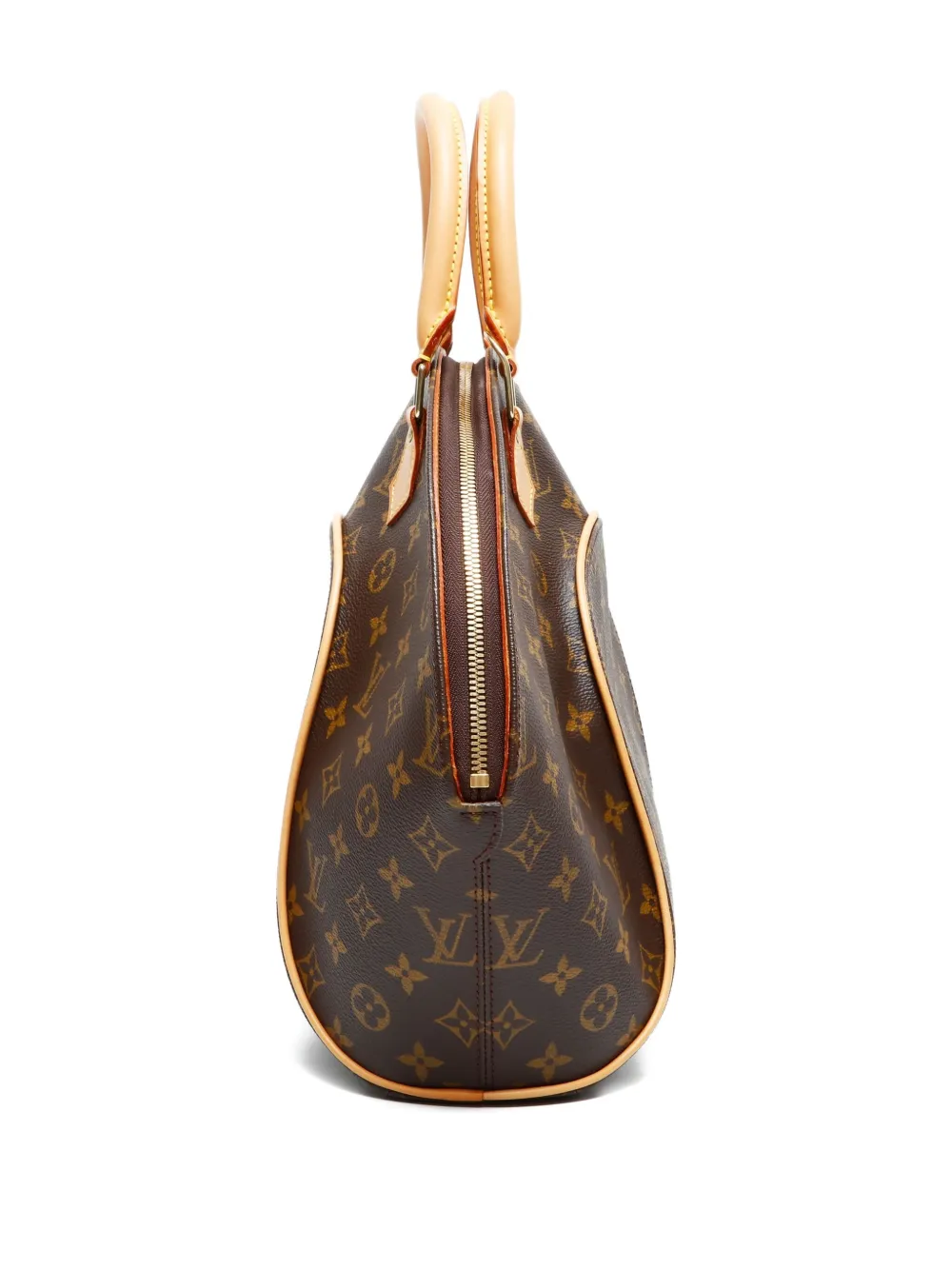 Pre-owned Louis Vuitton 1998 Ellipse Mm Monogram Tote Bag In Brown