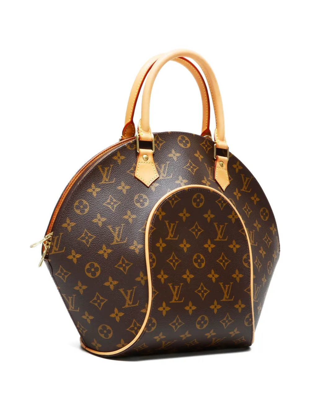 Pre-owned Louis Vuitton 1998 Ellipse Mm Monogram Tote Bag In Brown