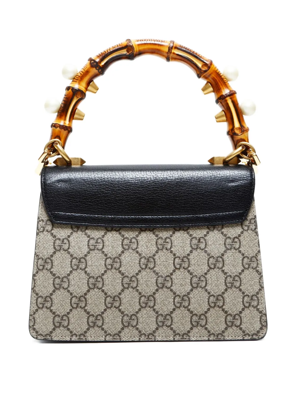 Pre-owned Gucci 2016-2025 Linea E Small Fox Top-handle Satchel Bag In Neutral