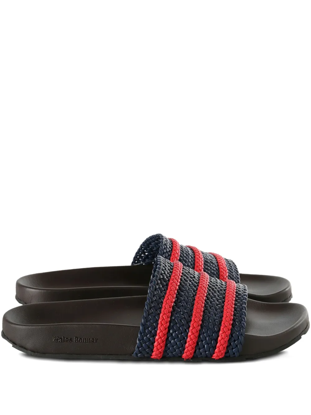 Adidas Originals X Wales Bonner Adilette Slides In Blue