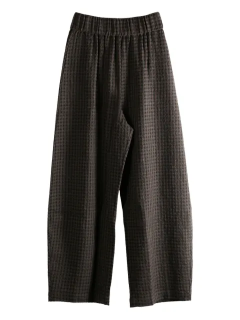 Cortana jacquard checks trousers