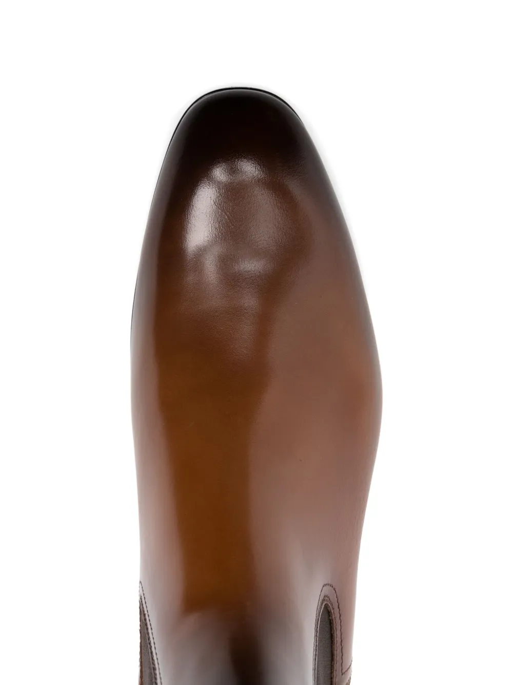Santoni leather Chelsea boots Bruin