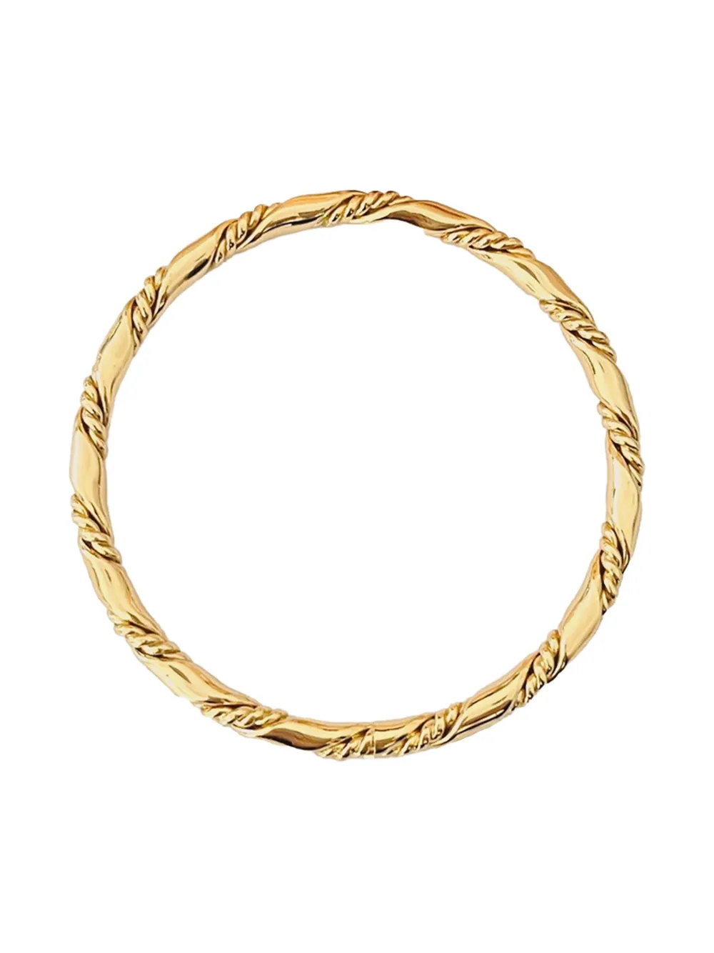 Monet Pre-Owned 1970 twisted bangle | Gold | Image 1