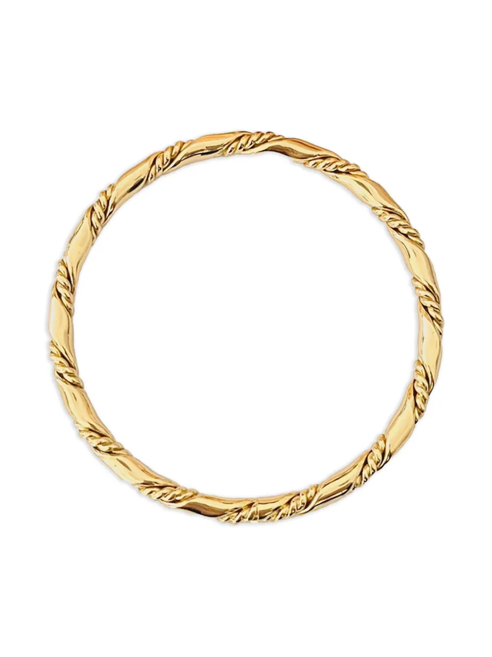 Monet Pre-Owned 1970 twisted bangle | Gold | Image 1
