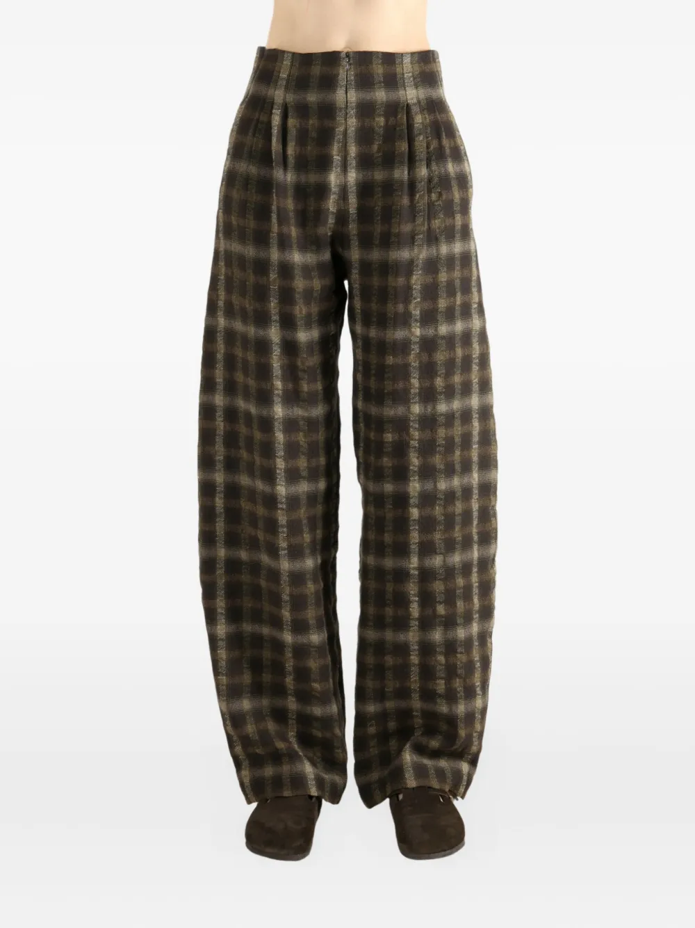 Cortana checks trousers - Bruin