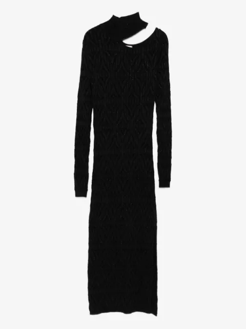 Akep Gestricktes Midikleid