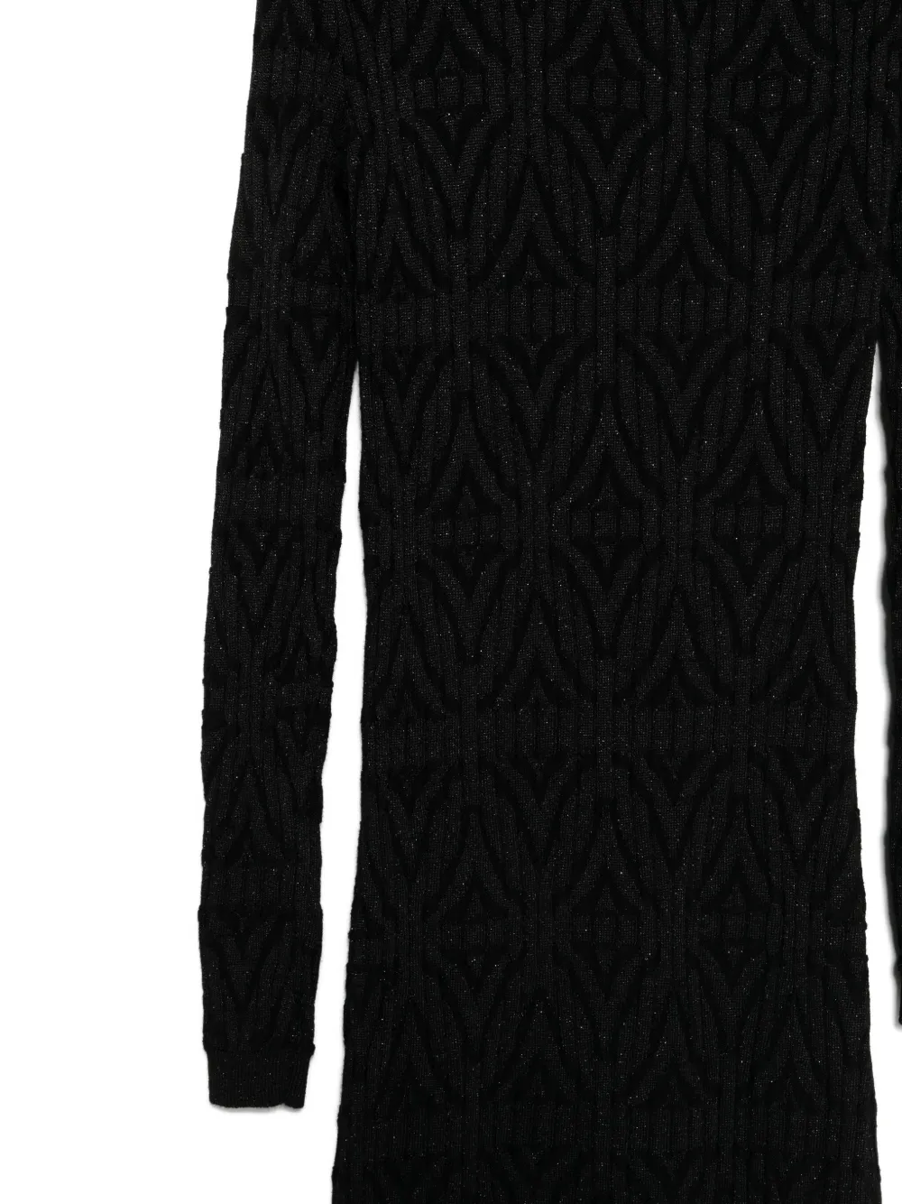  Akep Knitted Midi Dress - Black 