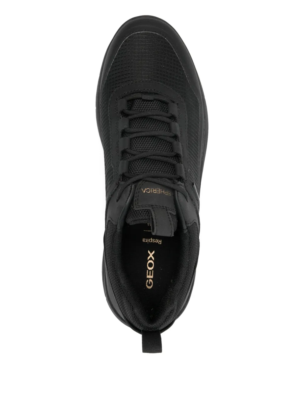 Geox Spherica sneakers met vlakken Zwart