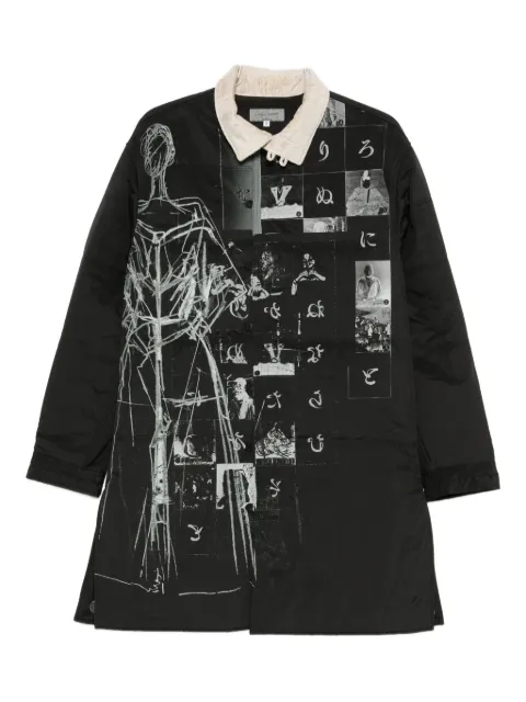 Yohji Yamamoto printed coat