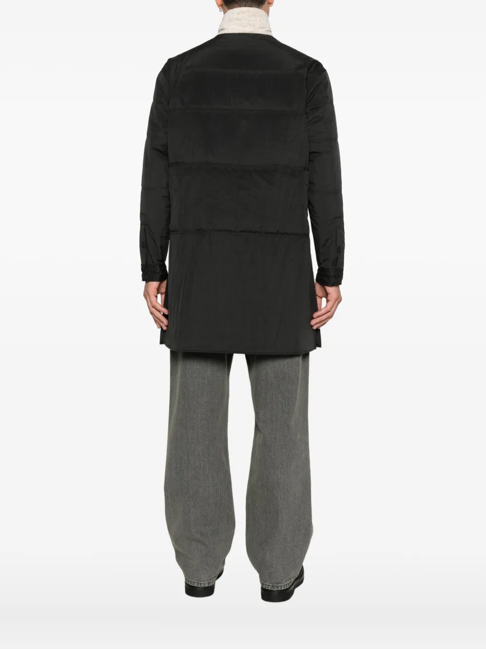 Yohji Yamamoto Jas met print Zwart