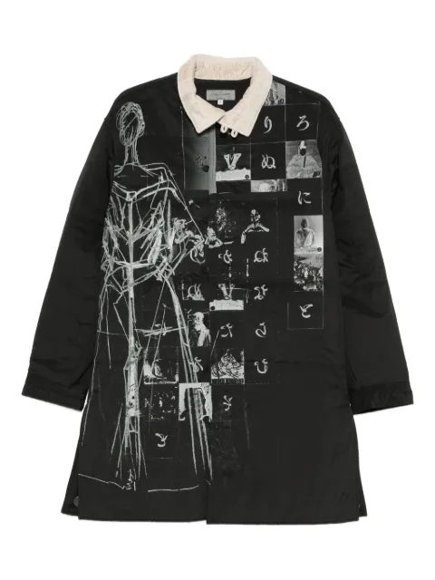 Yohji Yamamoto printed coat