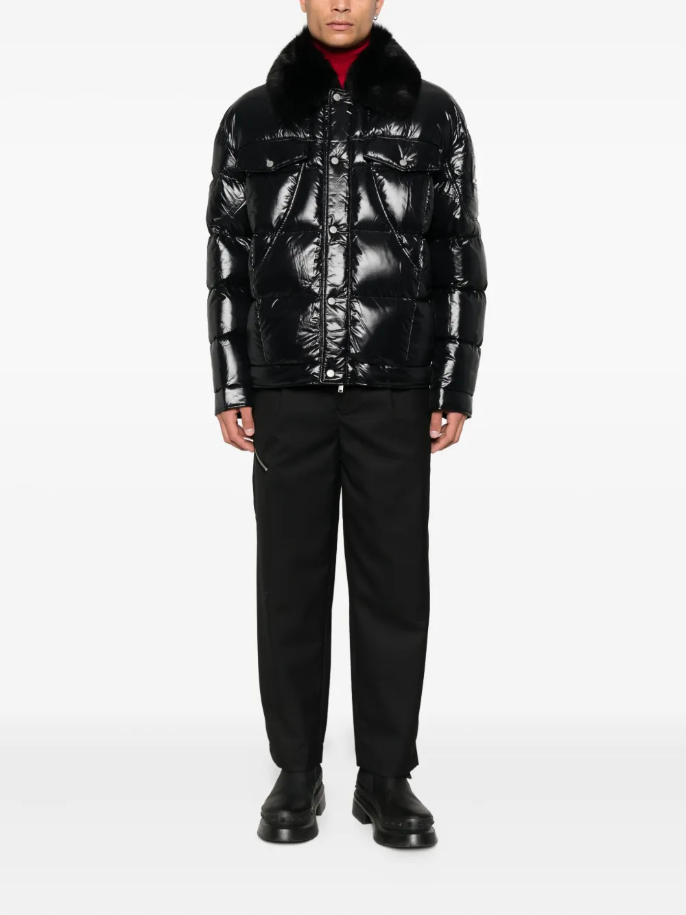 Moose Knuckles faux-fur collar padded jacket | Down Jackets | Image 2