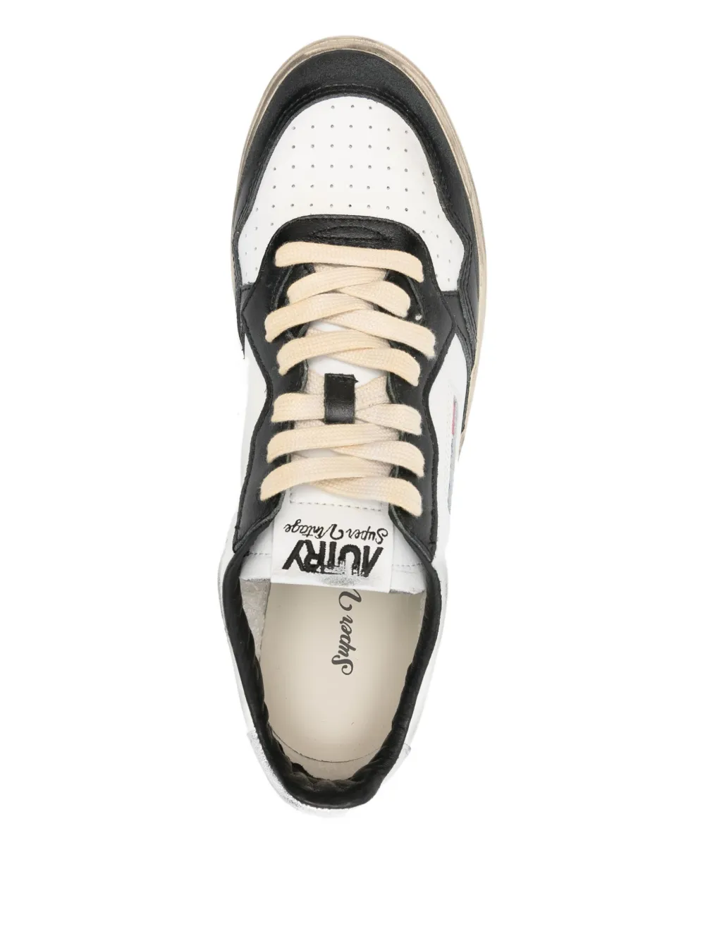 Autry Super Vintage low-top sneakers met vlakken Wit