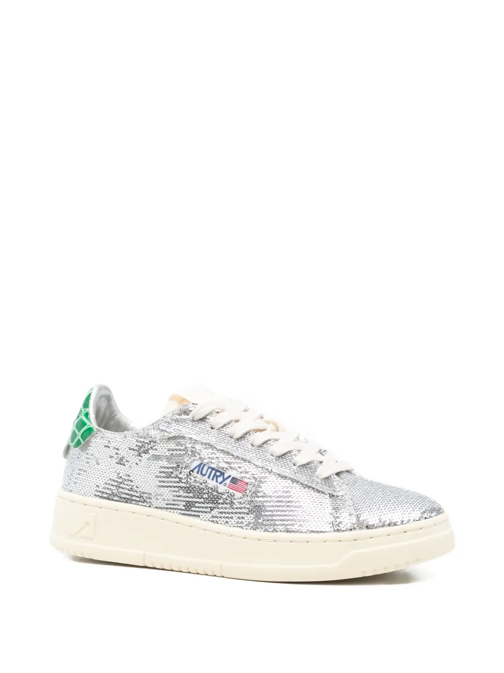 Autry Dallas Sneakers In Silver