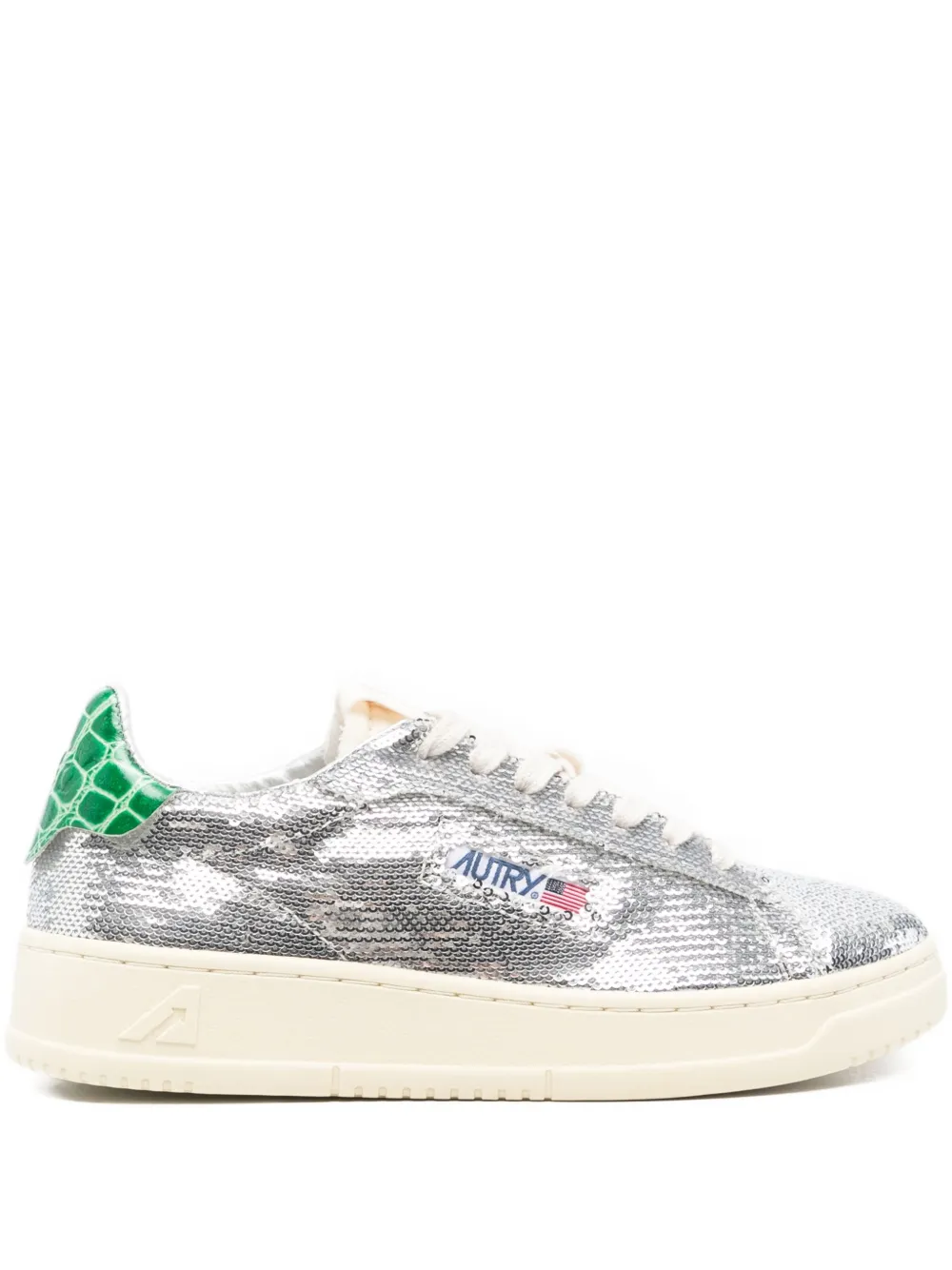 Autry Dallas Sneakers In Silver