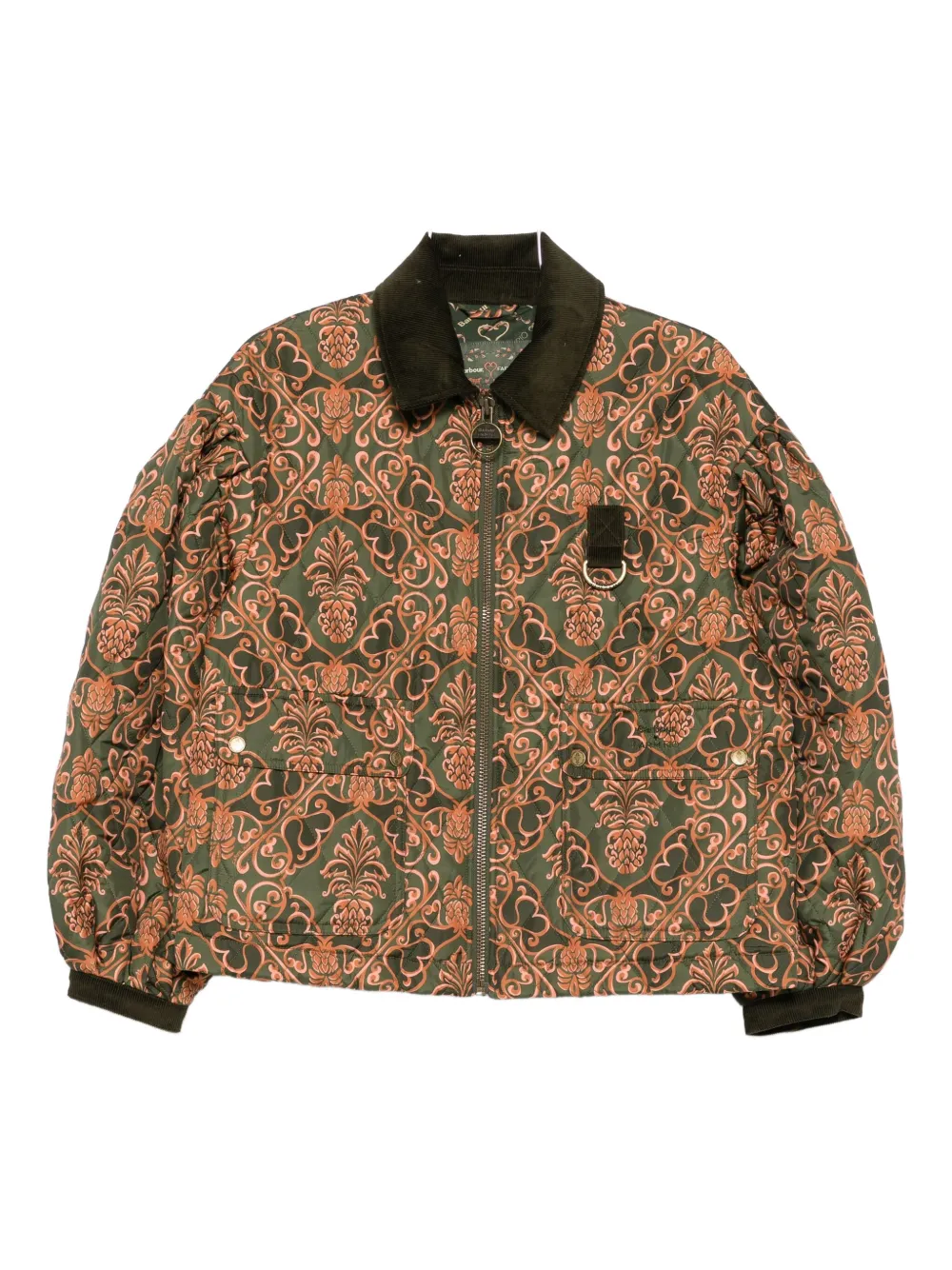 Barbour x Farm Rio Luisa quilted jacket - グリーン Barbour x Farm Rio Luisa quilted jacket - グリーン