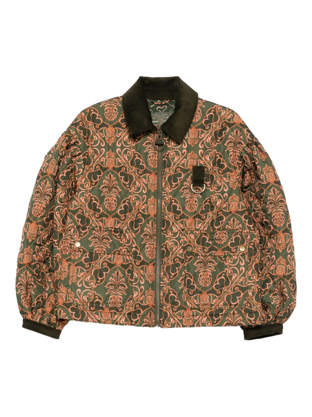 Barbour chamarra capitonada Rio Luisa en colaboración con Farm | verde | Image 1