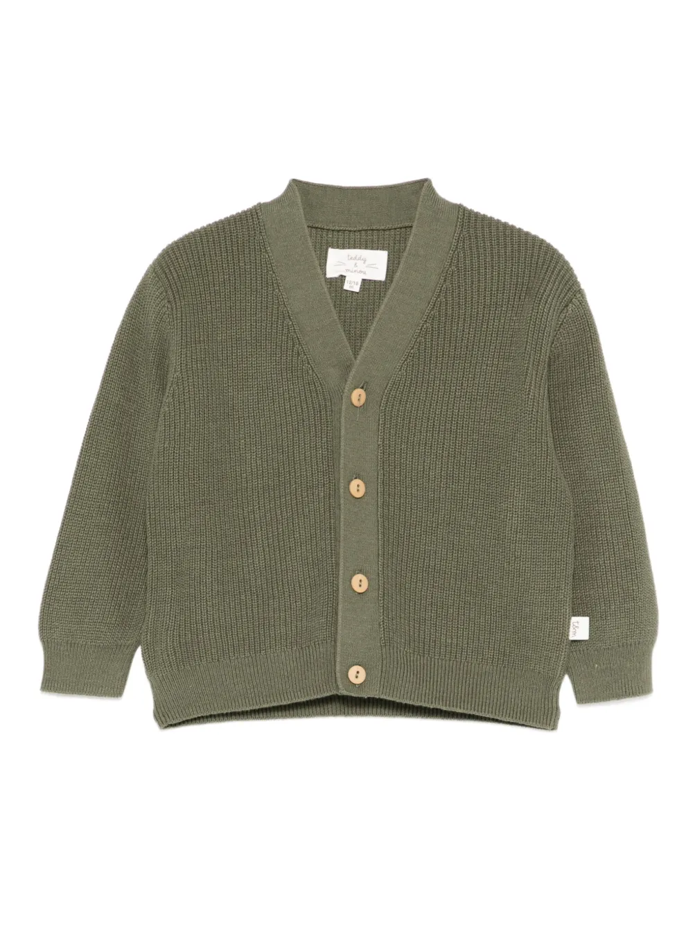 TEDDY & MINOU Buttoned ribbed jacket - グリーン TEDDY & MINOU Buttoned ribbed jacket - グリーン