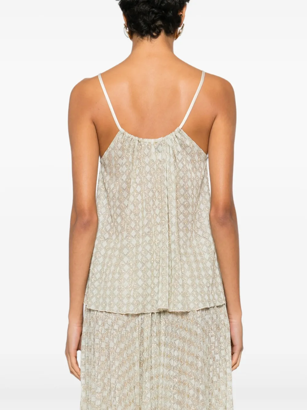 Forte Forte diamond-pattern Top | Neutrals | FARFETCH JO