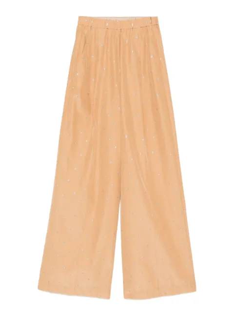Forte Forte glitter-detailed palazzo pants