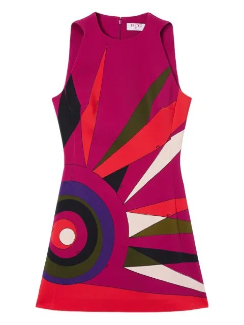 PUCCI vestido corto con estampado abstracto