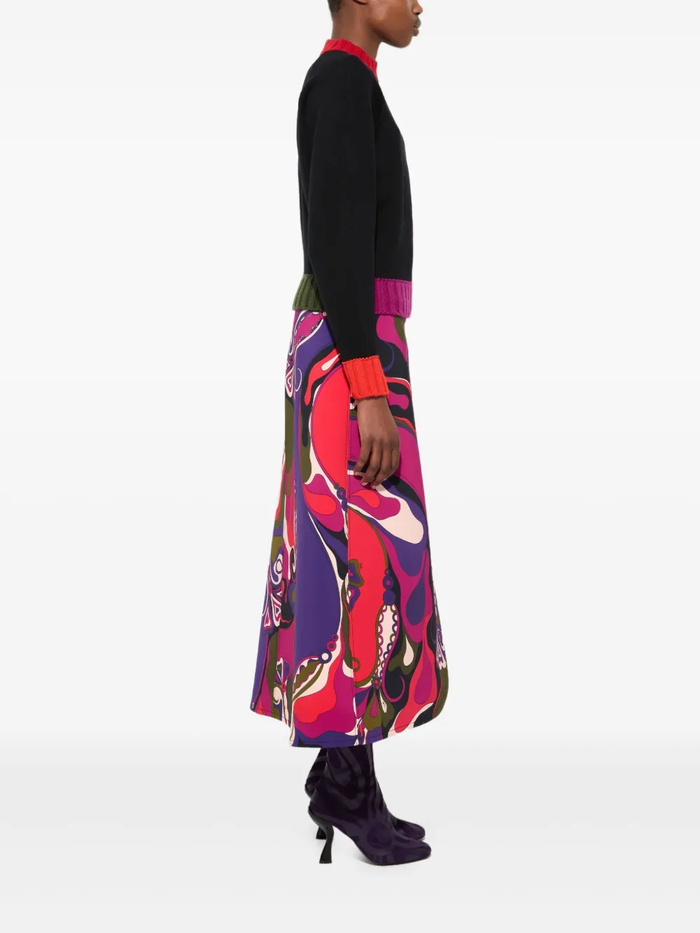 PUCCI Trui met colourblocking Zwart