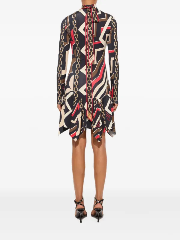 pucci satin dress Marmo halterneck satin jersey maxi dress in blue - Pucci