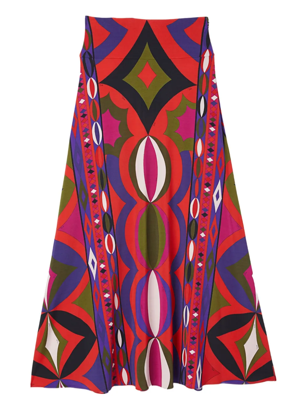 PUCCI Collane-print maxi skirt | Red | Image 1