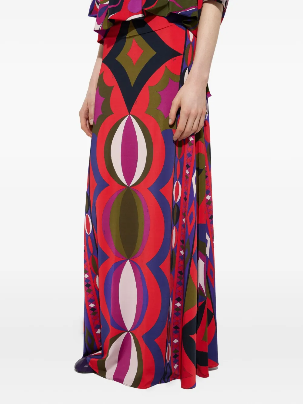 PUCCI Collane maxi-rok met print Rood