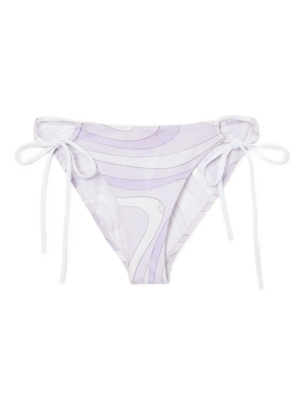 Pucci Marmo-print Bikini Bottoms In Purple