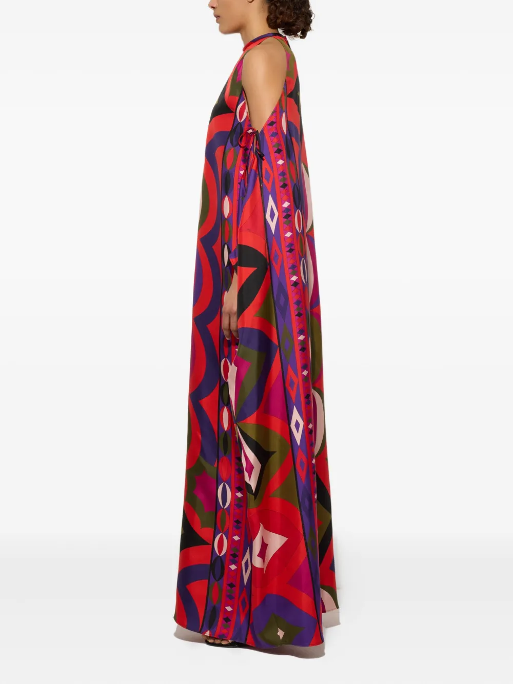 Pucci Collane-print Maxi Dress In Multi